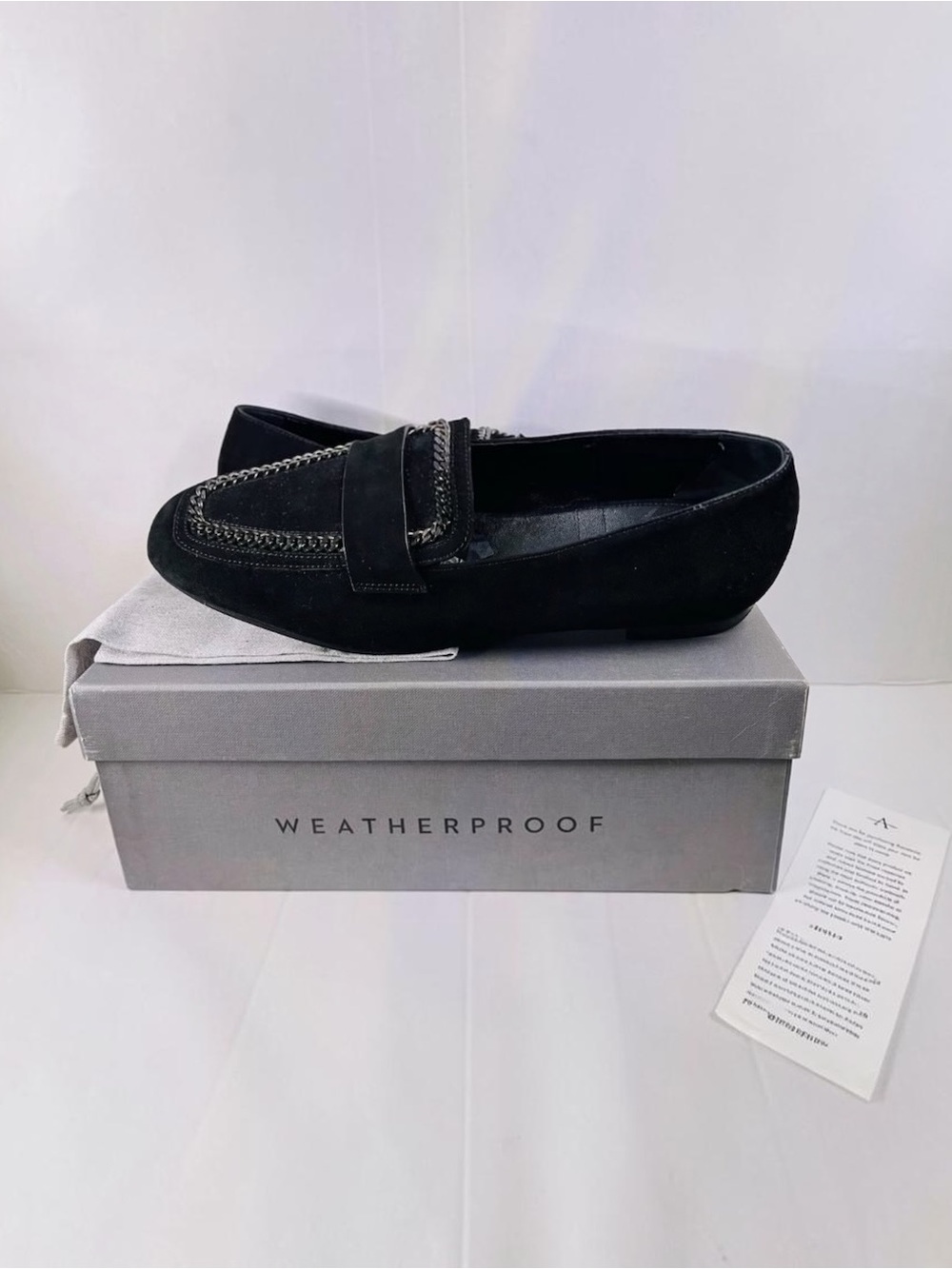 Aquatalia Black Suede Women’s Shoes Size 11 gently used with dust bag